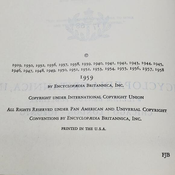 1959 Edition Encyclopedia Britannica Vtg HC Volume 6 COLEB to DAMASCI Education - Picture 6 of 10